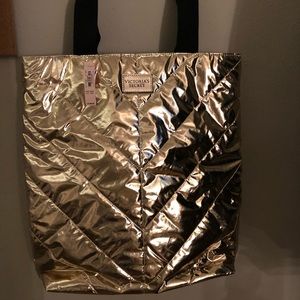 Gold Victoria’s Secret bag